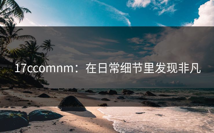 17ccomnm：在日常细节里发现非凡